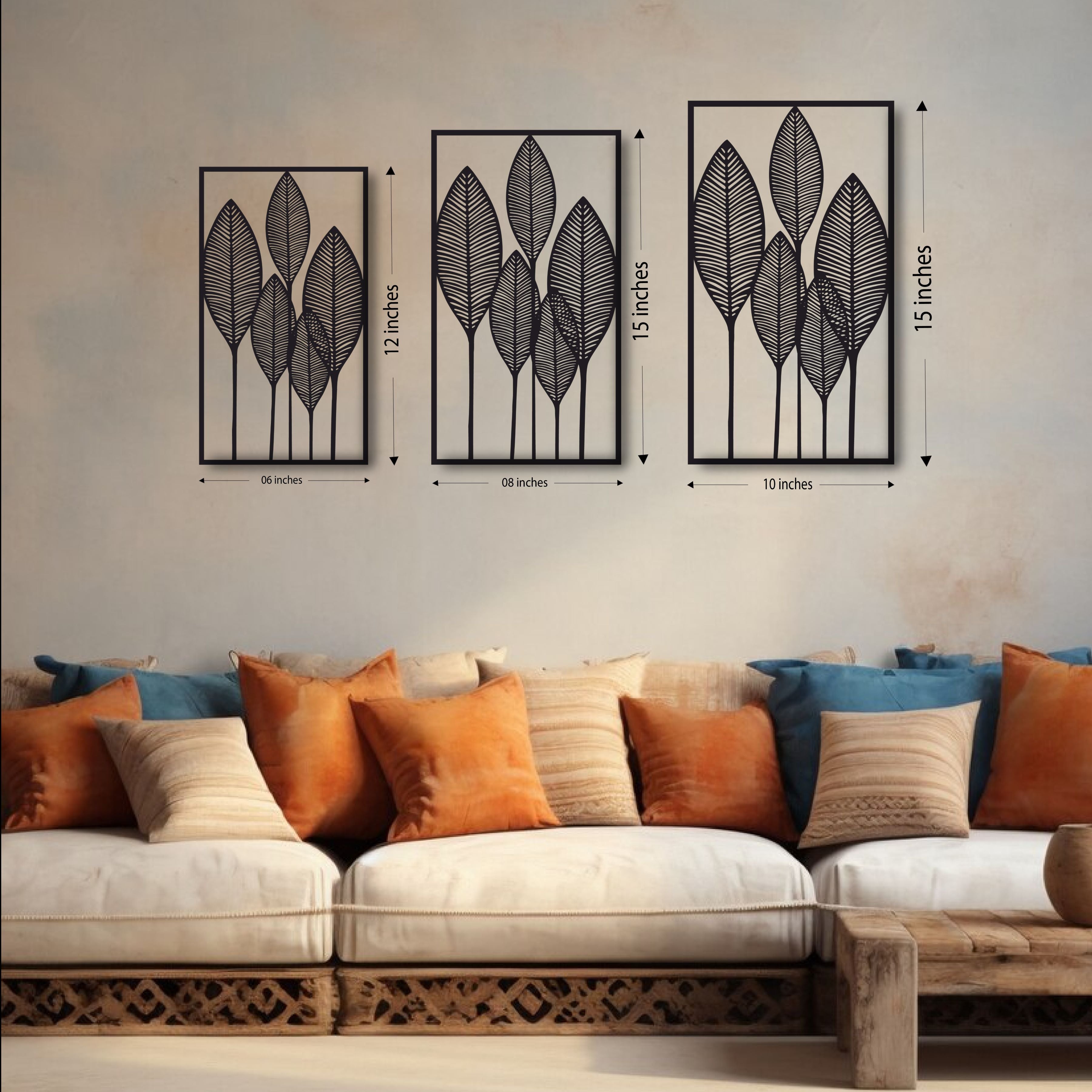 Wood Wall Cutouts -  Spring Leaves